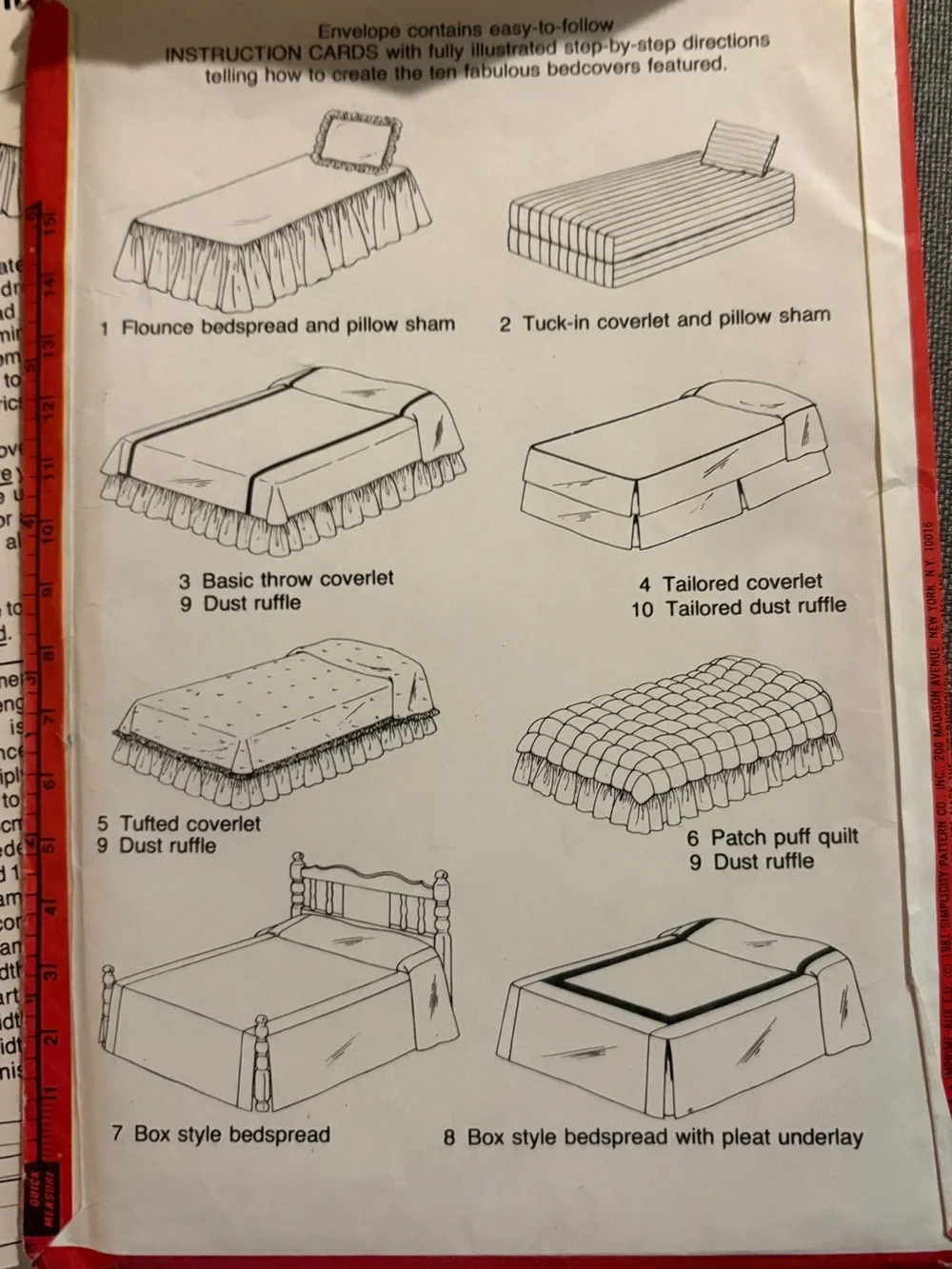 Simpicity House Pattern 122 for Ten Bedcovers